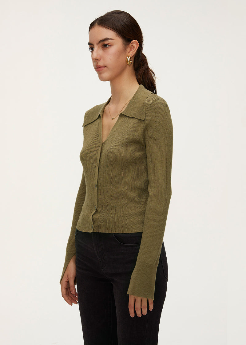 Women's Lambswool Slim Knit Cardigan