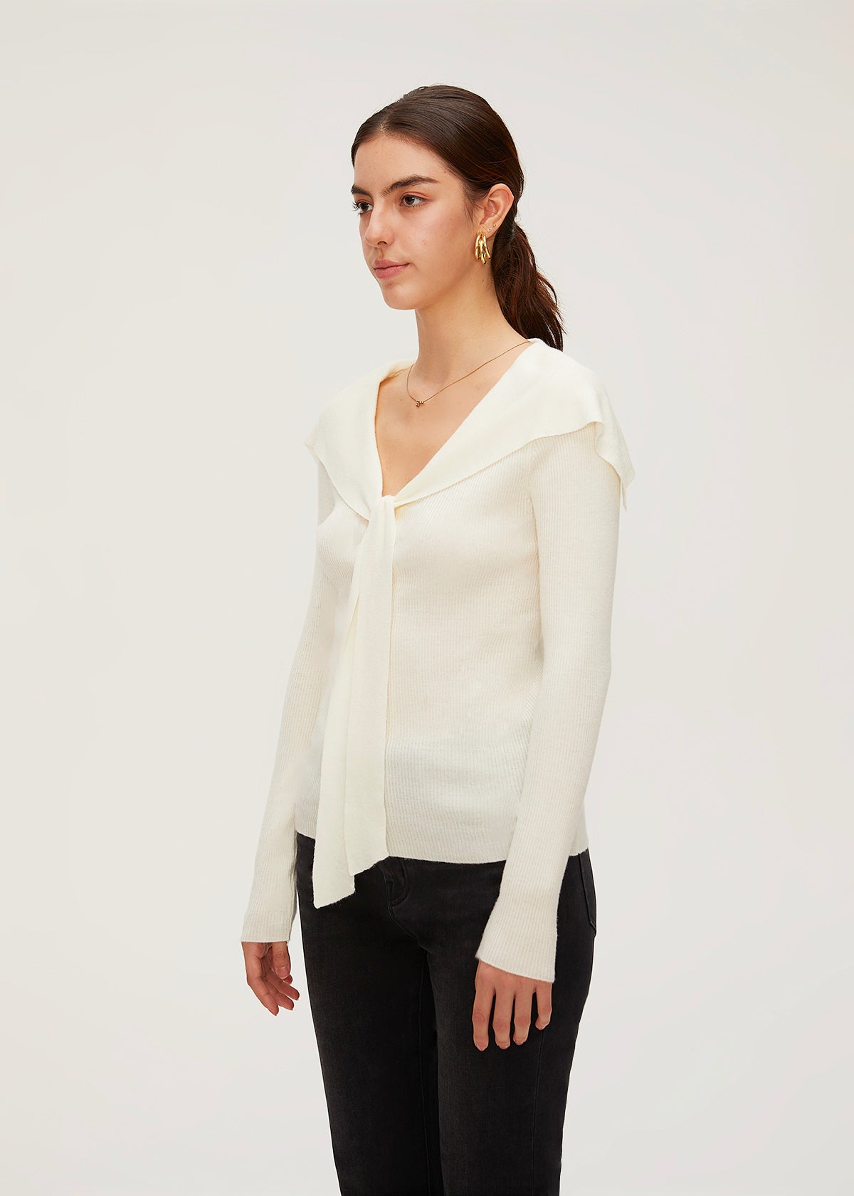 Women's Wool Slim Knit Top