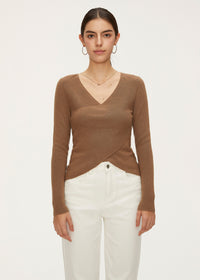 Women's Wool Overlapping Knitwear