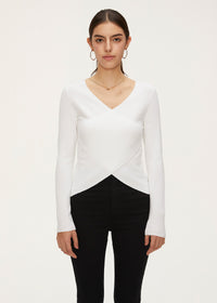 Women's Wool Overlapping Knitwear