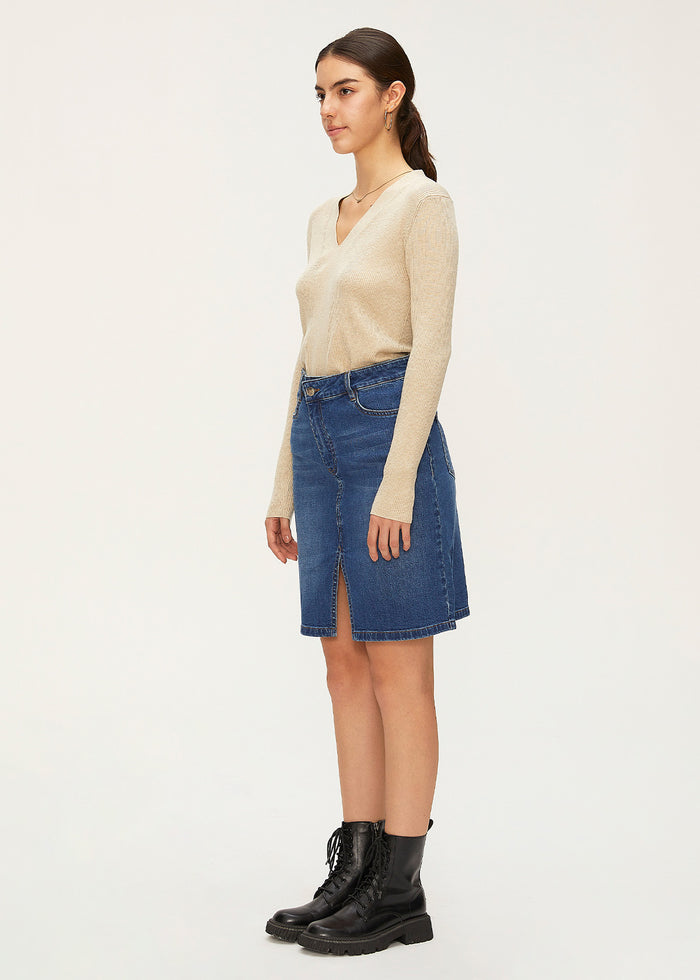 Women's Denim Straight Skirt