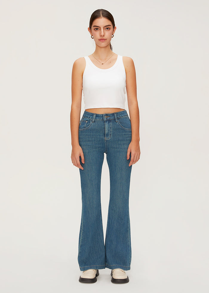 Women's High Rise Slim Flare Jeans