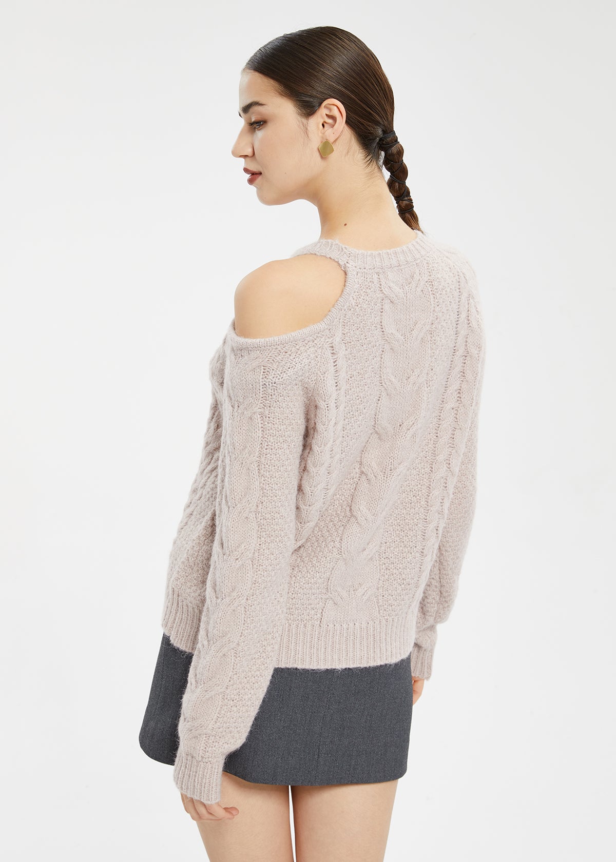 Women's Asymmetric Off-Shoulder Sweater