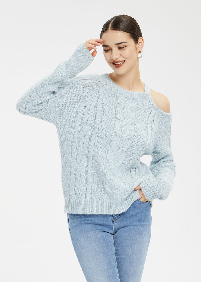 Women's Asymmetric Off-Shoulder Sweater