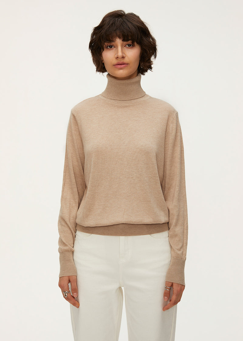 Women's Turtle Neck Lambswool Sweater