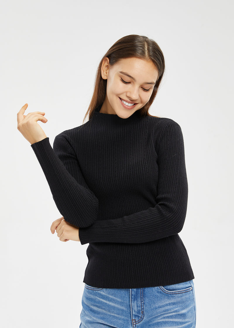 Women's Mock Neck Sweater