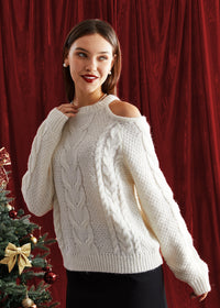 Women's Asymmetric Off-Shoulder Sweater