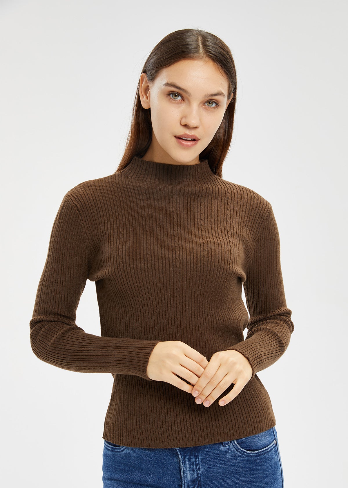 Women's Mock Neck Sweater