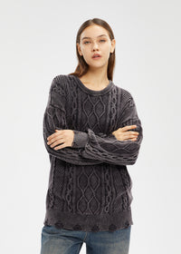 Women's Ripped Retro Sweater