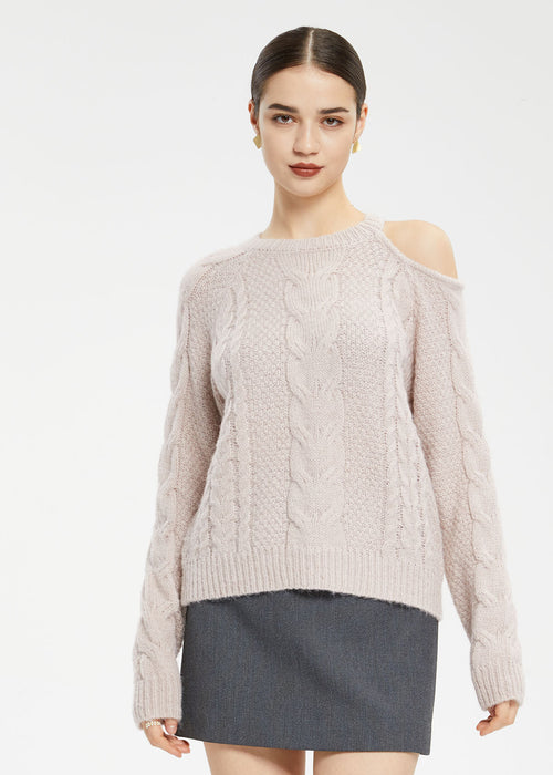 Women's Asymmetric Off-Shoulder Sweater