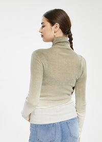 Women's Mock Neck Gradient Knitwear