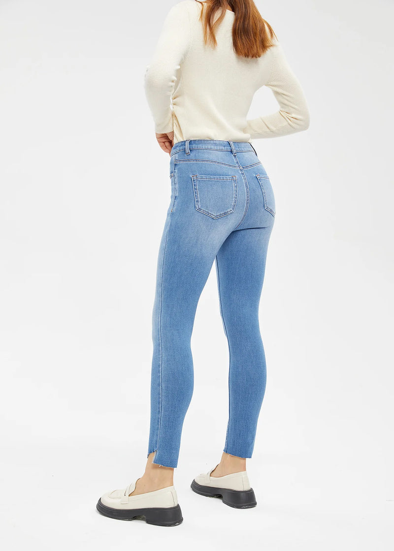 Women's Mid Rise Ankle Length Skinny Jeans