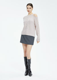 Women's Asymmetric Off-Shoulder Sweater