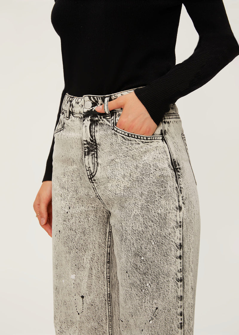 Women's Painted Straight Jeans