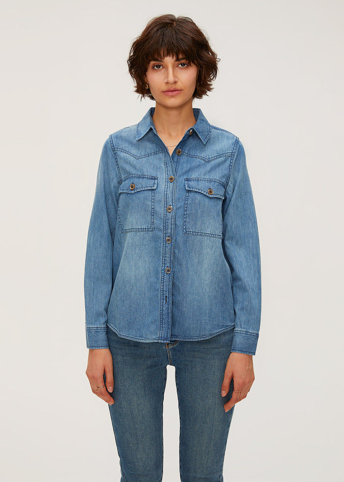 Women's Cotton Denim Blouse