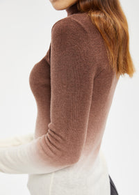 Women's Mock Neck Gradient Knitwear