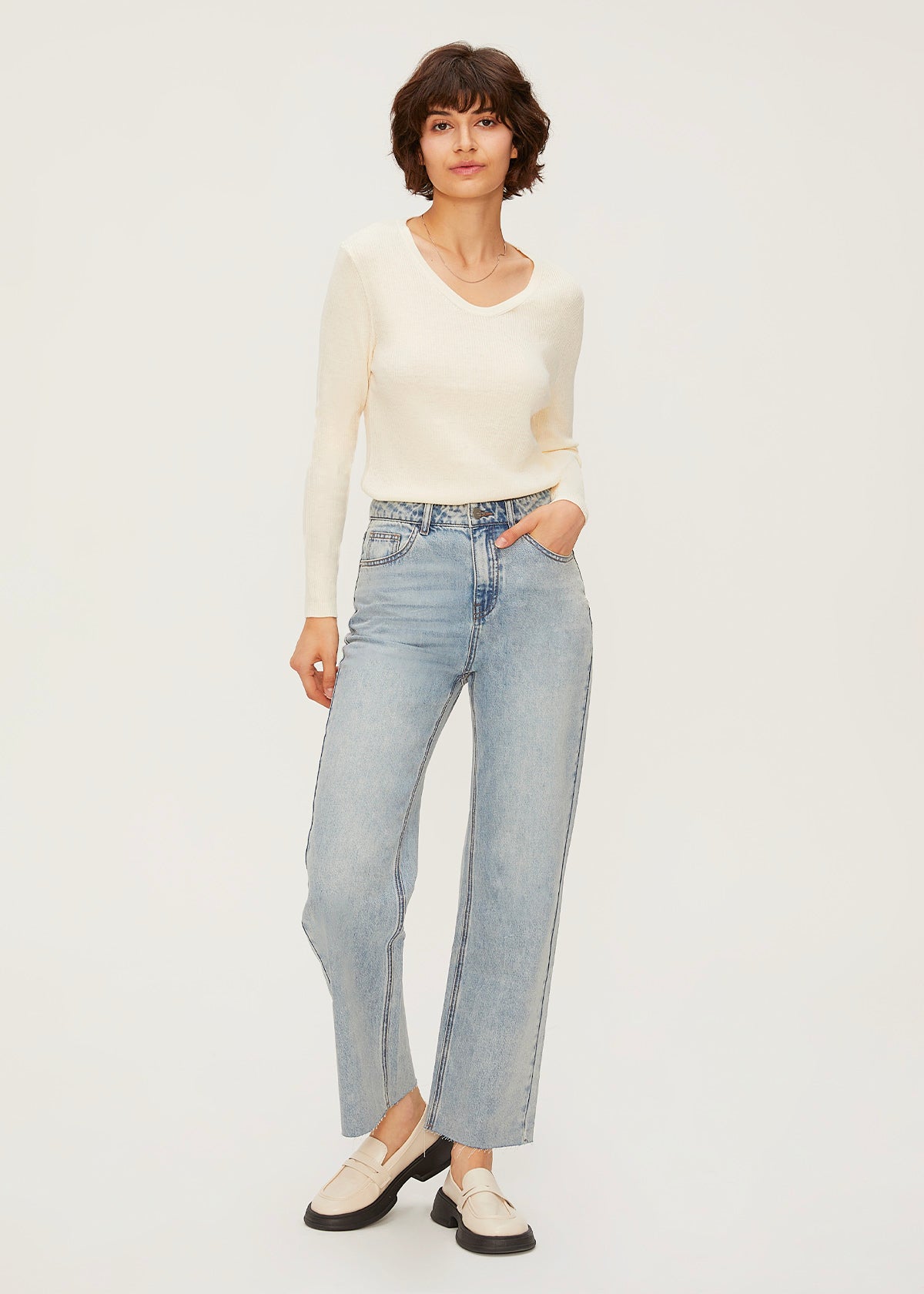 Women's Tencel Straight Jeans