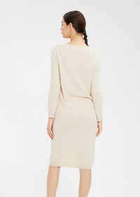 Women's V-Neck Wool Dress