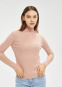 Women's Lambswool Blend Mock Neck Knitwear