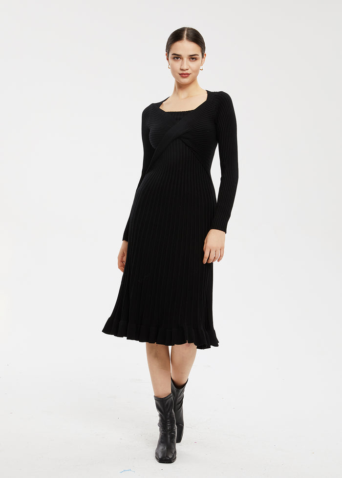 Women's Interlace A-Line Knit Dress