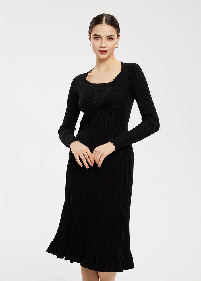 Women's Interlace A-Line Knit Dress