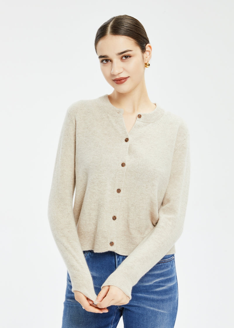 Women's Wool Basic Cardigan Sweater