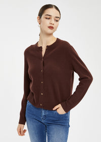 Women's Wool Basic Cardigan Sweater